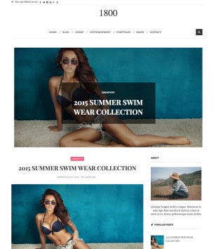 1800 Fashionblogger template