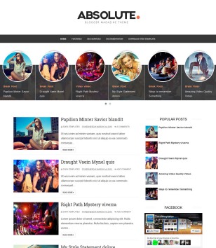 Absoluteblogger template