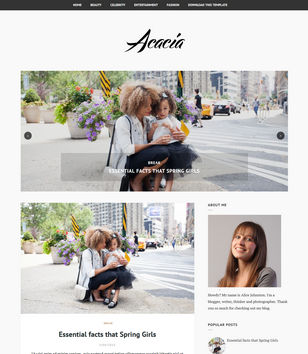 Acaciablogger template