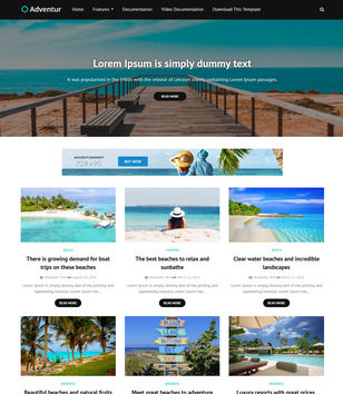 Adventurblogger template