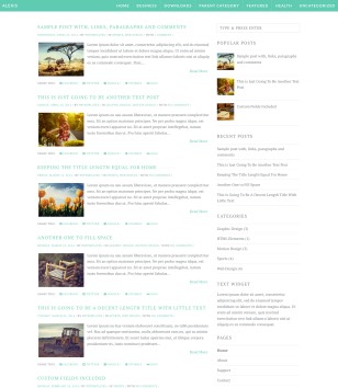 Alexis Simpleblogger template