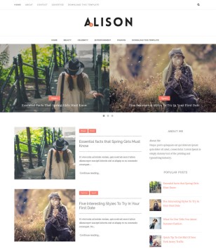 Alisonblogger template