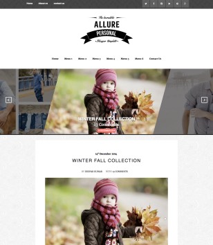 Responsive Allureblogger template
