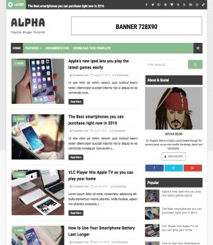 Alphablogger template