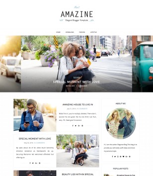 Amazine Modernblogger template