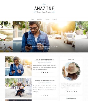 Amazine Simpleblogger template