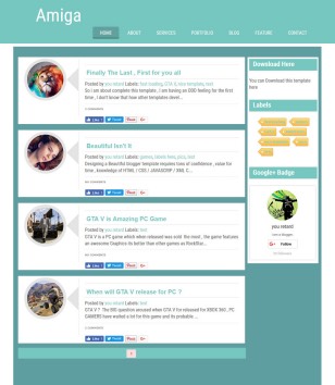 Amiga Responsiveblogger template