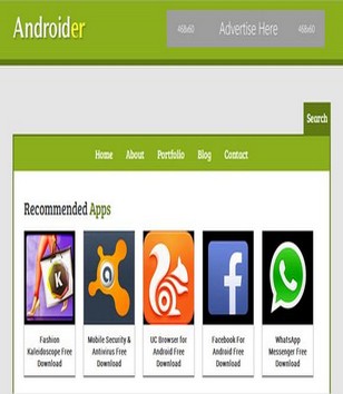 Androider Technologyblogger template