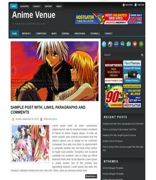 Anime Venueblogger template