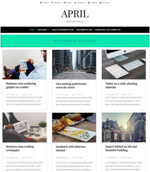 Aprilblogger template
