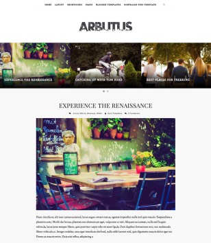 Arbutus Responsiveblogger template
