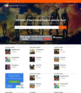 Arcade Responsiveblogger template