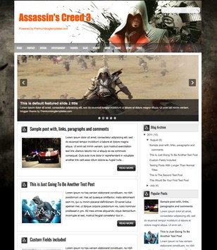 Assassin&#8217;s Creed 3blogger template