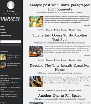 Author Responsiveblogger template