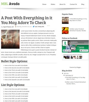 Avada Responsiveblogger template