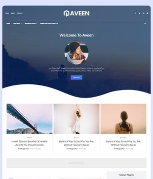 Aveenblogger template