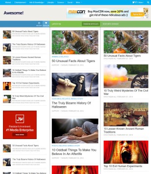 Awesome Mag Responsiveblogger template