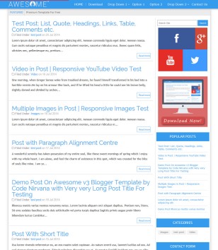 Awesome v3 SEO Readyblogger template
