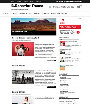 B.Behaviorblogger template
