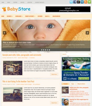 BabyStore Kidsblogger template