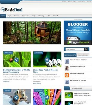 BasicDual Galleryblogger template