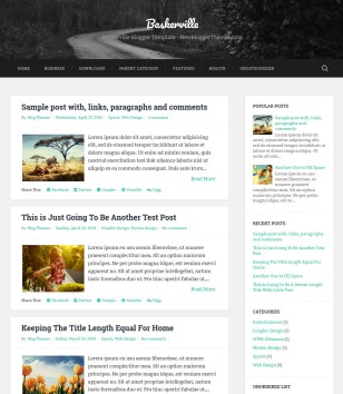 Baskerville Responsiveblogger template
