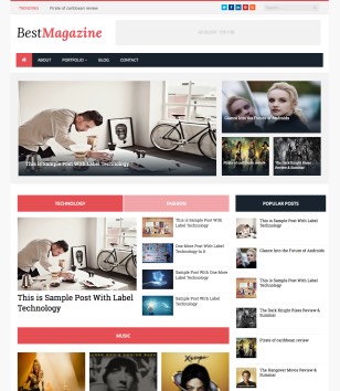Best Magazine Responsiveblogger template
