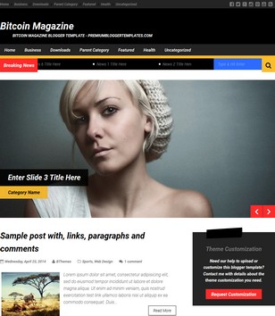 Bitcoin Magazineblogger template