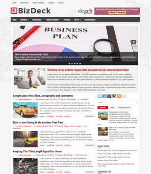 BizDeck Responsiveblogger template