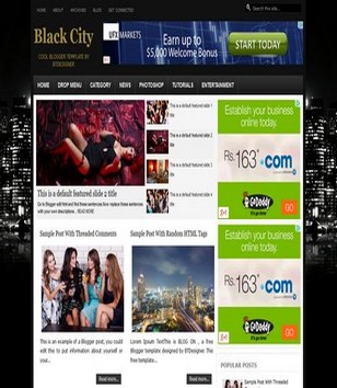 Black Cityblogger template