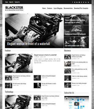 Blacksterblogger template