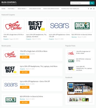 Blog Couponblogger template