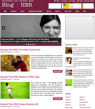 Blog for Herblogger template