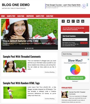 Blog Oneblogger template