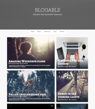 Blogable Responsiveblogger template
