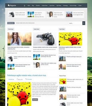 Blogger Magazineblogger template