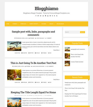 Blogghiamo Responsiveblogger template