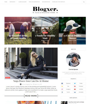 Blogxerblogger template