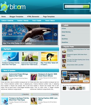 Bloomblogger template