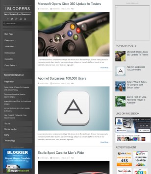 Bloopers Magazineblogger template