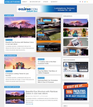 Blue Themeblogger template