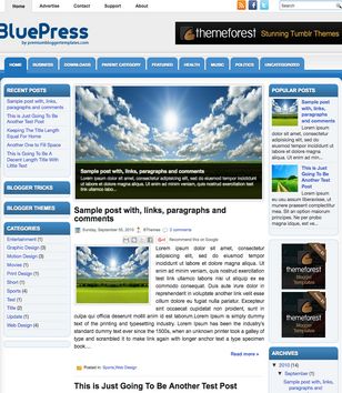 BluePressblogger template