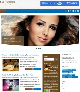 Bluilos Magazineblogger template