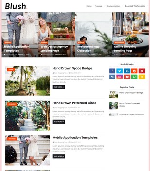 Blushblogger template