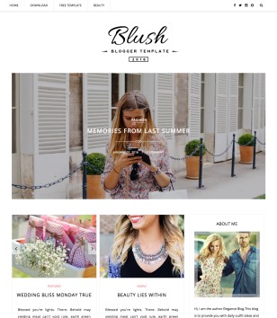 Blush Multipurposeblogger template