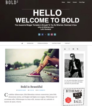 Bold Modern Parallaxblogger template