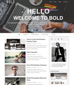 Bold Parallax Responsiveblogger template