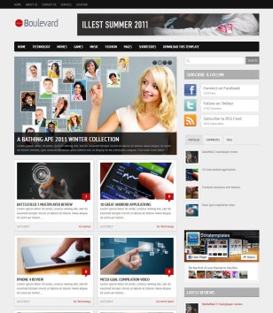 Boulevard Galleryblogger template