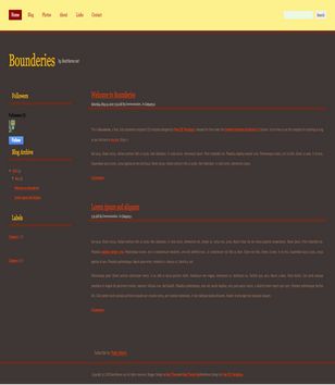 Bounderiesblogger template