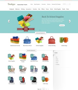 Boutique Shopping Storeblogger template